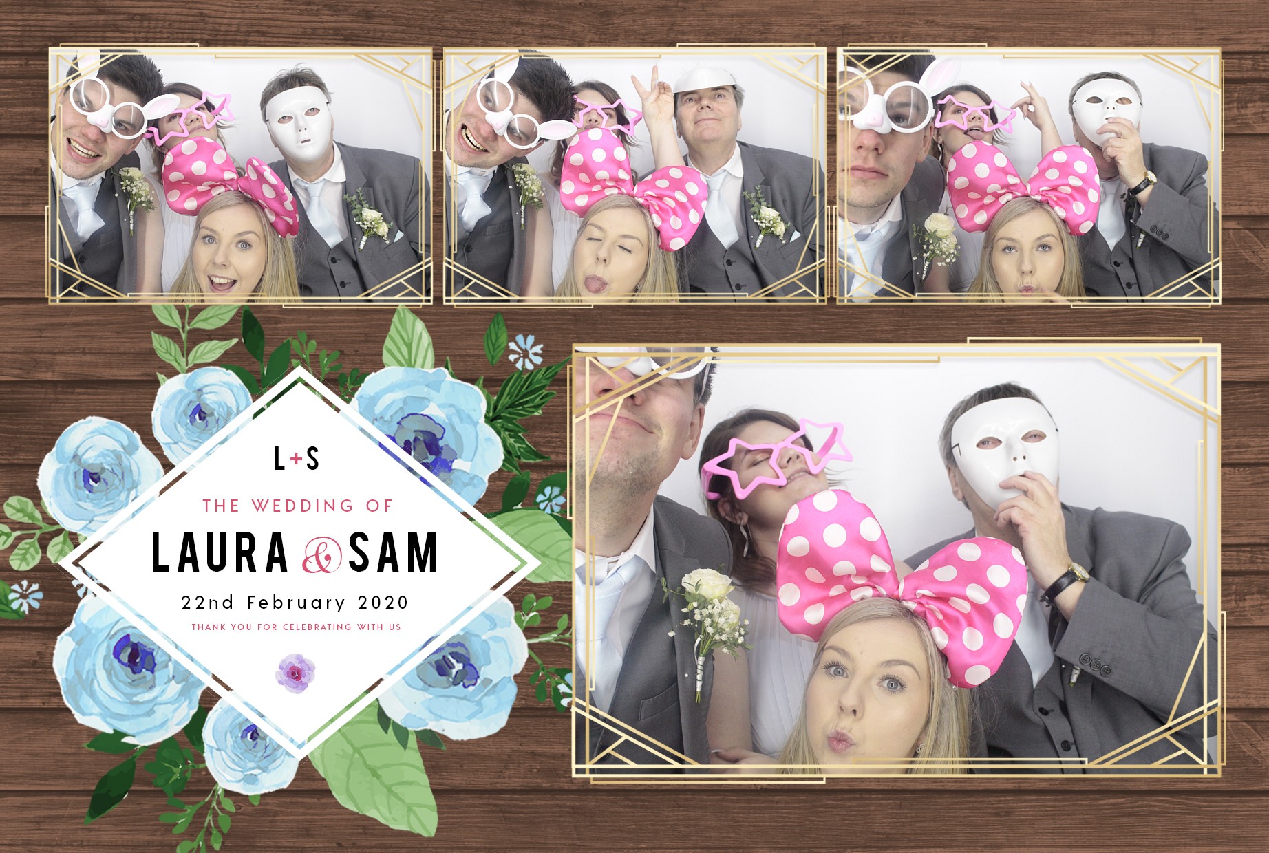 Laura and Sam's Wedding | View more photos from the event at gallery.myphotoboothexperience.co.uk/u/MyPhotoBoothExperienceLtd/Laura-and-Sams-Wedding